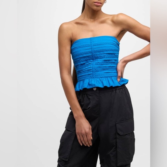 Ramy Brook
Annie Strapless Peplum Blouse - Picture 7 of 9